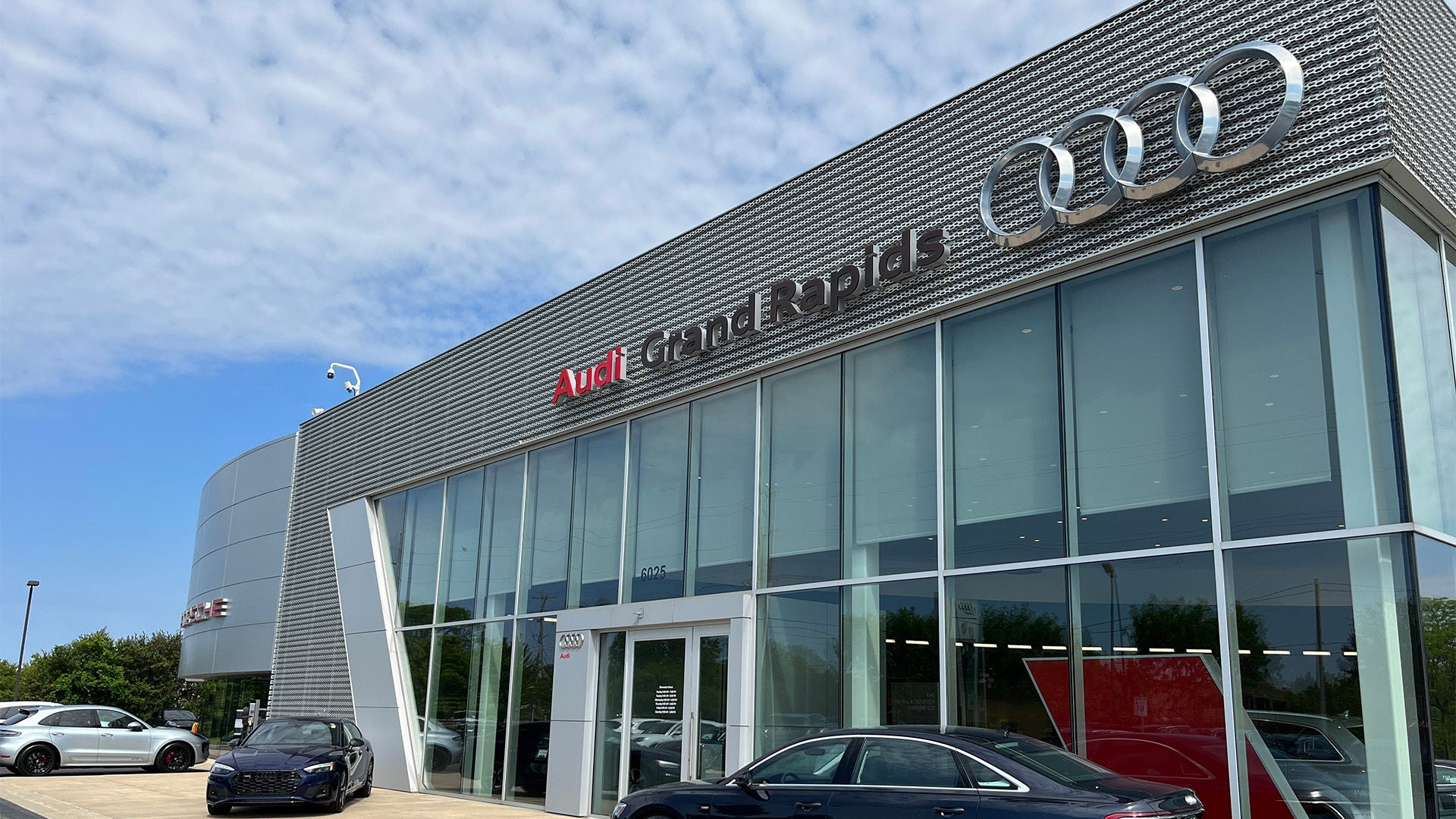 Profile view of Audi Grand Rapids.